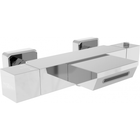 Mexen Cube termosztátos kádtöltő csaptelep, króm - 77360-00