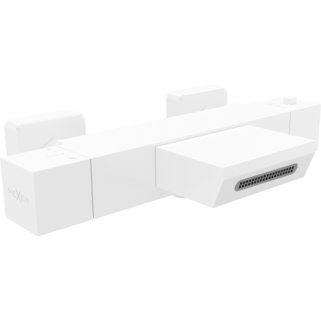 Mexen Cube termosztatikus kád csaptelep, fehér - 77360-20