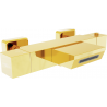 Mexen Cube baterie de baie termostatică, aurie - 77360-50