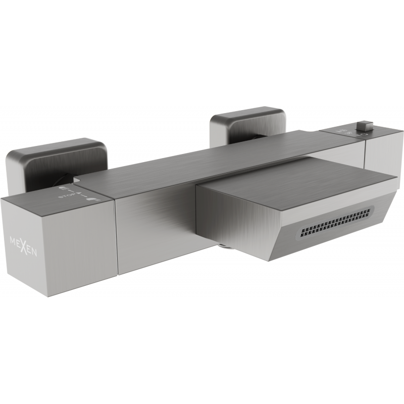 Mexen Cube baterie termostatică pentru cadă, Grafit - 77360-66