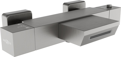 Mexen Cube baterie de baie termostatică, gri pistol periat - 77360-66