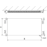Mexen Flat CVF11 lapos radiátor 400 x 600 mm, alsó csatlakozás, 333 W, fekete - W611F-040-060-70