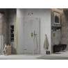 Mexen Lima cabina de duș pliabilă 100 x 80 cm, transparent, auriu - 856-100-080-50-00