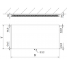 Mexen Flat CCF11 radiator cu panou de 900 x 1600 mm, racordare inferioară centrală, 1746 W, negru - W6C11F-090-160-70
