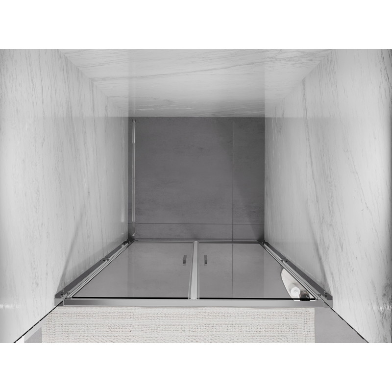 Mexen Exo-B Duo uși de duș duble batante 70 cm, transparent, crom - 814-070-000-01-00