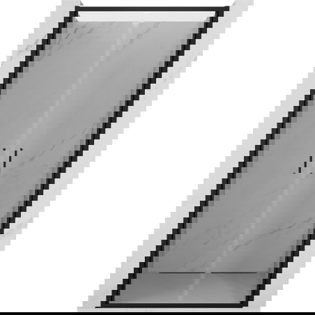 Mexen Exo uși de duș duble cu balamale 70 cm, transparent, negru - 814-070-000-70-00