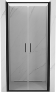 Mexen Exo-B Duo uși de duș duble batante 70 cm, transparente, negre - 814-070-000-70-00