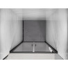 Mexen Exo-B Duo uși de duș duble batante 70 cm, transparente, negre - 814-070-000-70-00