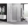Mexen Exo cabină de duș pentagonală rabatabilă 80 x 80 cm, transparent, crom - 812-080-080-01-00
