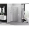 Mexen Exo-R Cabină de duș pentagonală cu ușă batantă 80 x 80 cm, transparentă, crom - 812-080-080-01-00