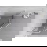 Mexen Exo cabină de duș pentagonală cu ușă batantă 90 x 90 cm, transparent, crom - 812-090-090-01-00