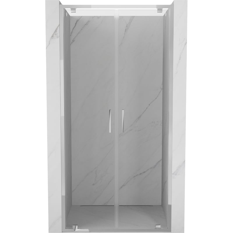 Mexen Exo kétszárnyú zuhanyajtó 70 cm, átlátszó, króm - 8182-070-000-01-00