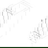 Mexen Exo uși de duș duble, batante, 100 cm, transparent, crom - 8182-100-000-01-00