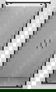 Mexen Exo uși de duș duble batante 70 cm, transparente, negre - 8182-070-000-70-00