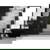 Mexen Exo uși de duș duble rabatabile 100 cm, transparente, negre - 8182-100-000-70-00