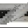 Mexen Lima cabină de duș pliabilă 120 x 80 cm, transparent, Crom + cadă de duș Flat, Neagră - 856-120-080-01-00-4070