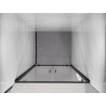 Mexen Exo-BR Duo uși de duș duble, batante, 90 cm, transparente, negre - 8182-090-000-70-00