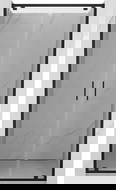 Mexen Exo uși de duș duble rabatabile 100 cm, transparente, negre - 8182-100-000-70-00