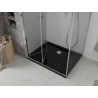 Mexen Lima cabina de duș pliabilă 120 x 80 cm, transparent, crom + cadă Flat, negru - 856-120-080-01-00-4070