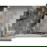 Mexen Lima cabină de duș pliabilă 120 x 80 cm, transparent, Crom + cadă de duș Flat, Neagră - 856-120-080-01-00-4070