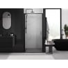 Mexen Exo-B ușă de duș batantă 70 cm, transparentă, neagră - 817-070-000-70-00