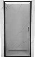 Mexen Exo-B 80 cm-es nyíló zuhanyajtó, átlátszó, fekete - 817-080-000-70-00