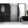 Mexen Exo-B uși de duș batante 80 cm, transparente, negre - 817-080-000-70-00