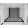 Mexen Exo-B uși de duș batante 80 cm, transparente, negre - 817-080-000-70-00