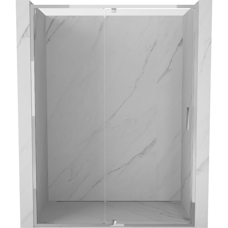 Mexen Exo uși de duș batante 130 cm, transparent, crom - 819-130-000-01-00