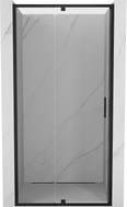 Mexen Exo-R 115 cm-es nyitható zuhanyajtó, átlátszó, fekete - 819-115-000-70-00