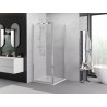 Mexen Exo-B Duo cabina de duș batantă 70 x 70 cm, transparentă, crom - 814-070-070-01-00