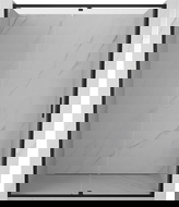 Mexen Exo uși de duș batante 130 cm, transparente, negre - 819-130-000-70-00