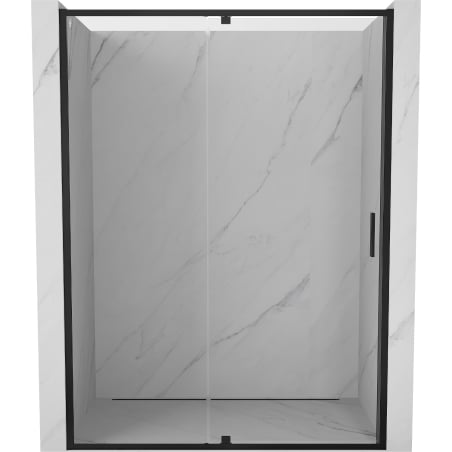 Mexen Exo ușă de duș batantă 150 cm, transparentă, neagră - 819-150-000-70-00