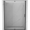 Mexen Exo-R uși de duș batante 155 cm, transparente, negre - 819-155-000-70-00