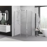 Mexen Exo-B Duo cabina de duș pivotantă 90 x 70 cm, transparentă, crom - 814-090-070-01-00