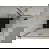 Mexen Lima cabină de duș pliabilă 80 x 80 cm, transparent, Aurie + cadă de duș Flat, Neagră - 856-080-080-50-00-4070G