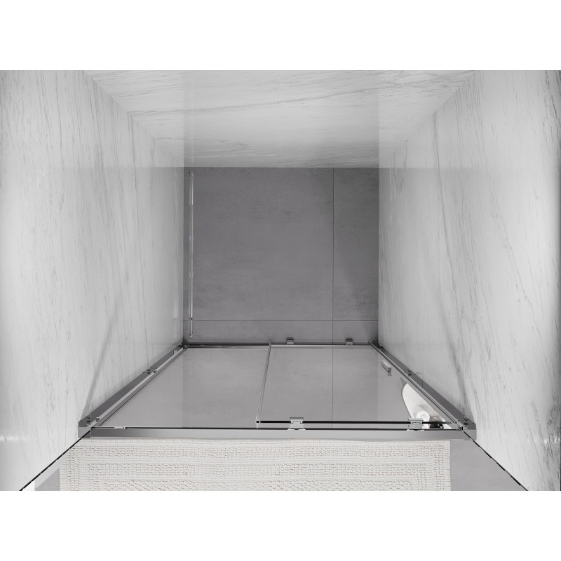 Mexen Exo-S uși de duș glisante 125 cm, transparent, crom - 8151-125-000-01-00