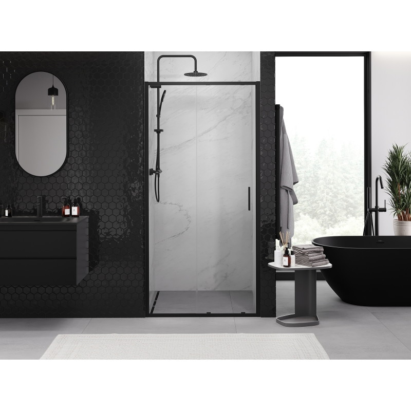 Mexen Exo-S uși de duș culisante 100 cm, transparent, negru - 8151-100-000-70-00