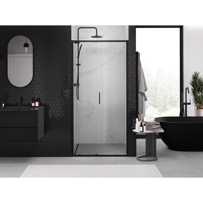 Mexen Exo-S uși de duș culisante 100 cm, transparent, negru - 8151-100-000-70-00