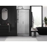 Mexen Exo-S uși de duș glisante 110 cm, transparente, negre - 8151-110-000-70-00
