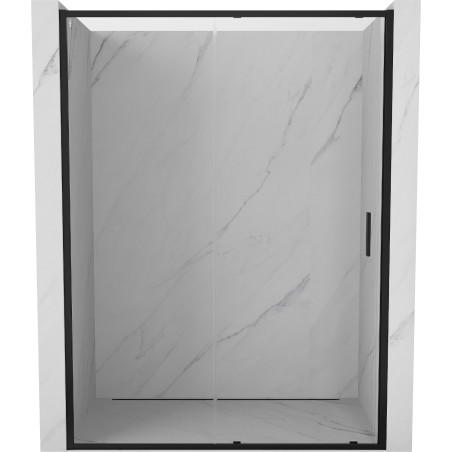 Mexen Exo-S uși de duș glisante 135 cm, transparente, negre - 8151-135-000-70-00