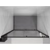 Mexen Exo tolóajtós zuhanykabin 135 cm, átlátszó, fekete - 8151-135-000-70-00