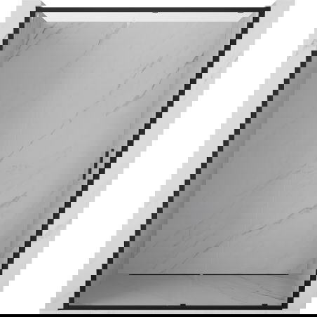 Mexen Exo uși de duș glisante 155 cm, transparente, negre - 8151-155-000-70-00