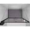 Mexen Exo-S uși de duș glisante 145 cm, transparente, negre - 8151-145-000-70-00
