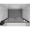 Mexen Exo-R ușă de duș rabatabilă 150 cm, transparentă, neagră - 819-150-000-70-00