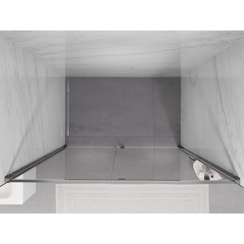 Mexen Exo-R uși de duș batante 160 cm, transparente, crom - 819-160-000-01-00