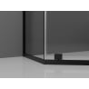 Mexen Exo ötszögletű zuhanykabin, nyíló ajtós, 90 x 90 cm, átlátszó, fekete - 812-090-090-70-00
