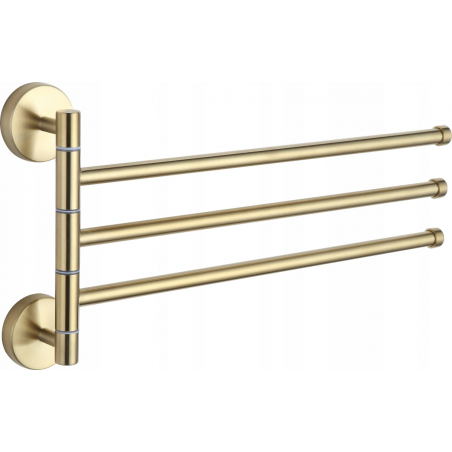 Mexen cuier triplu rotativ pentru prosoape, Aurie - 7039243-50