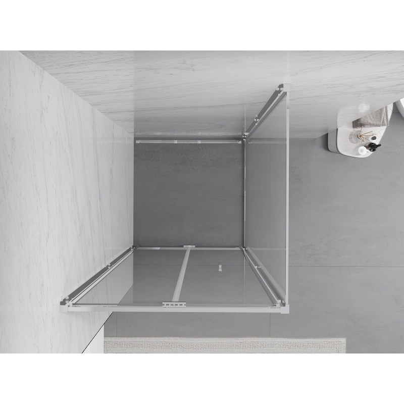 Mexen Exo-F cabina de duș pliabilă 90 x 90 cm, transparentă, crom - 816-090-090-01-00