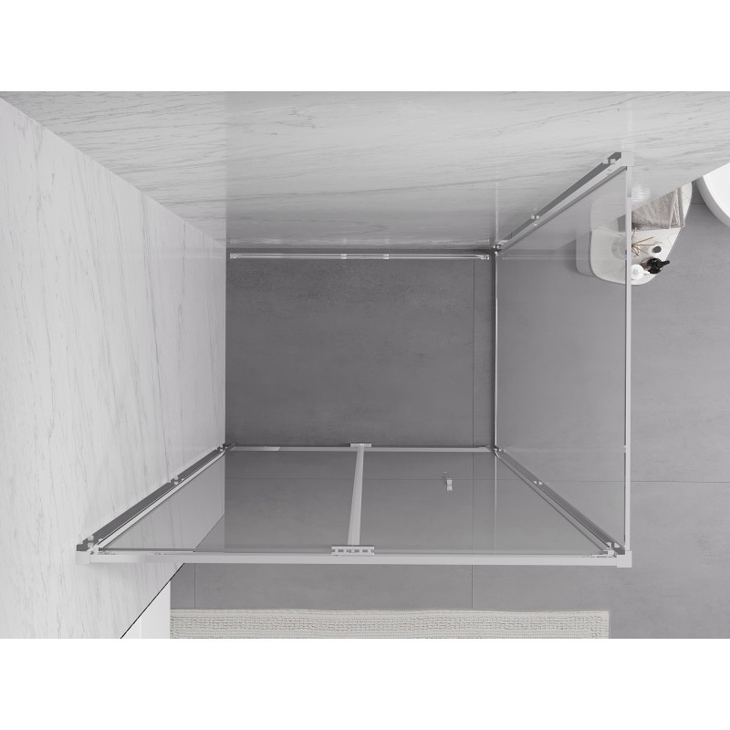 Mexen Exo-F Cabină de duș pliabilă 80 x 75 cm, transparentă, cromată - 816-080-075-01-00